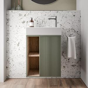 Koupelnová skříňka s umyvadlem BELDIVO 50 cm - dvířka vpravo - možnost volby barvy