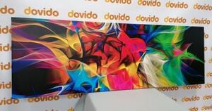 Obraz abstraktní barevný chaos - 120x40 cm