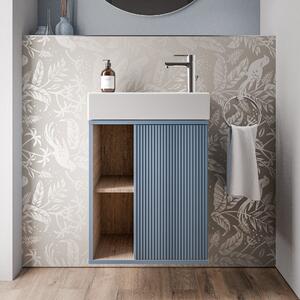 Koupelnová skříňka s umyvadlem BELDIVO 50 cm - dvířka vpravo - možnost volby barvy