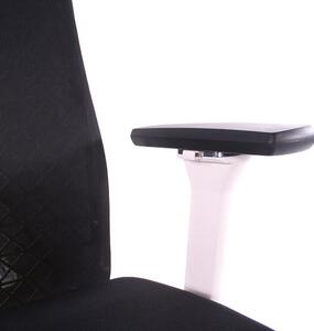Kancelářská ergonomická židle Sego EGO WHITE — černá/bílá, nosnost 140 kg