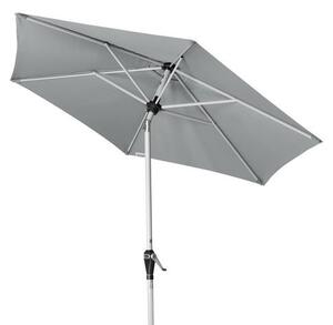 Doppler ACTIVE, slunečník s automatickým naklápěním klikou, 210 cm, světle šedá