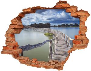 Nálepka fototapeta 3D výhled Dřevěný most nd-c-68963290