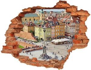 Fototapeta díra na zeď 3D Varšava Polsko nd-c-69093039