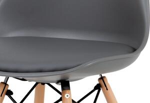 Autronic Jídelní židle šedá CT-741 GREY