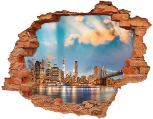 Fototapeta díra na zeď 3D Brooklynský most nd-c-70496759