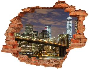 Fototapeta díra na zeď 3D Brooklynský most nd-c-70432448