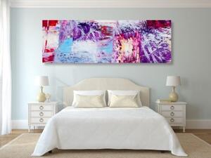 Obraz fialová textura - 150x50 cm