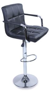 Aga Barová židle s područkami MR2010 Černá