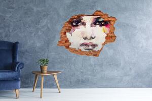 Díra 3D fototapeta na stěnu Portrét ženy nd-c-71023316
