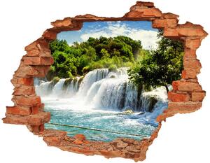 Nálepka fototapeta 3D výhled Vodopád Krka nd-c-71335224