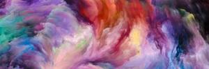 Obraz fantazie barev - 120x40 cm