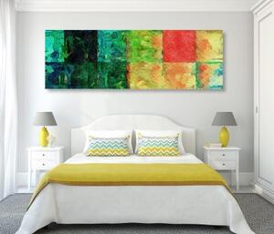 Obraz barevné výtvarné umění - 120x40 cm