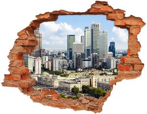 Fototapeta díra na zeď 3D Varšava Polsko nd-c-73940360