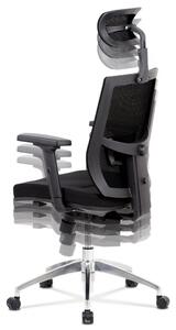 Kancelářská židle Autronic B1083 BK — černá látka / černá síťovina