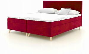 Čalouněná postel BLAIRE - 180x200, červená