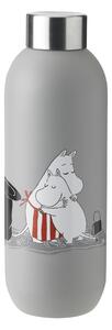 Nerezová lahev Keep Cool Light Grey Moomin 750 ml