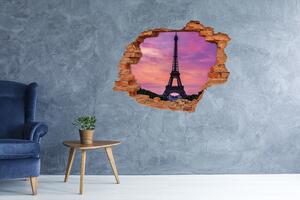 Fototapeta díra na zeď 3D Eiffelova věž Paříž nd-c-74472926