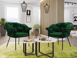 Designová jídelní židle/křeslo Chianti, zelená