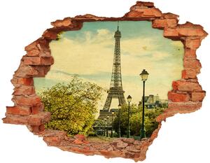 Fototapeta díra na zeď 3D Eiffelova věž Paříž nd-c-75231588