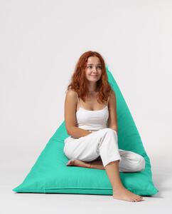 Atelier del Sofa Zahradní sedací vak Pyramid Big Bed Pouf - Turquoise, Tyrkysová
