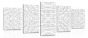 5-dílný obraz s kaleidoskopovým vzorem - 100x50 cm
