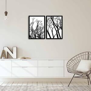 ASIR Sada obrazů TREE MDF 2 ks