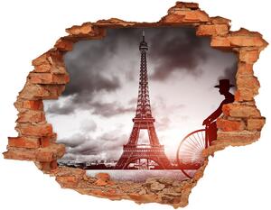 Fototapeta díra na zeď 3D Eiffelova věž Paříž nd-c-76327253
