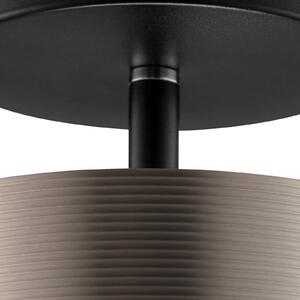 Brilliant LED stojací lampa Axion, černé/hnědé, Ø 15 cm, funkce Memory,, stmívatelný, Hnědá / rez, Obývací pokoj / jídelna, kov, Moderní