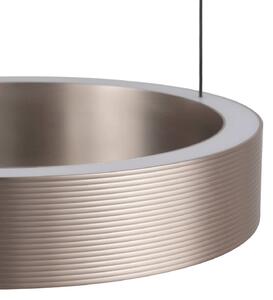 Brilliant LED závěsné světlo Axion, černé/hnědé, délka 32 cm,, stmívatelný, Hnědá / rez, Obývací pokoj / jídelna, kov, Moderní