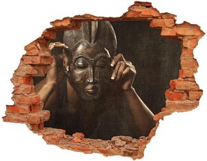 Díra 3D fototapeta na stěnu Africká maska nd-c-77701423