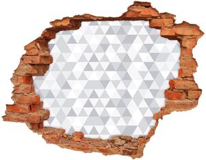 Fotoobraz díra na stěnu Šedé trojúhelníky nd-c-77999938
