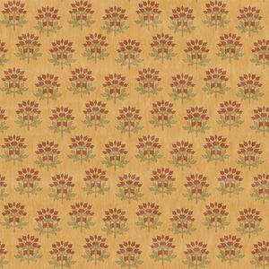 Tapety Retro květinový vzor s lotosy na žlutém pozadí, Tapety květiny, a00238 : uwalls.cz