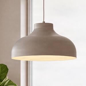 Luminex Závěsné světlo Basca, béžové, kov, Ø 40 cm, E27, stmívatelný, Krémová / jantar, Obývací pokoj / jídelna, kov