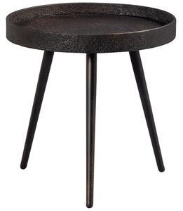Hoorns Černý kovový odkládací stolek Buster 41 cm