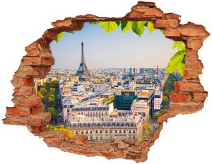Fototapeta díra na zeď 3D nálepka Paříž nd-c-80291148