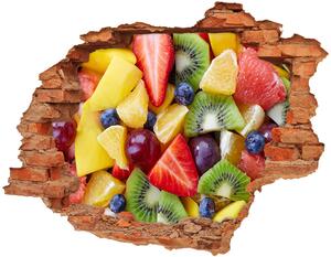 Nálepka díra na zeď Nakrájené ovoce nd-c-80585157