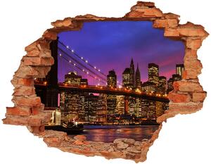 Fototapeta díra na zeď 3D Manhattan západ nd-c-80459106