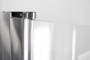 Sprchový kout nástěnný COMFORT B 12 čiré sklo 76 - 81 x 76,5 - 79 x 195 cm