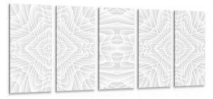 5-dílný obraz s kaleidoskopovým vzorem - 200x100 cm