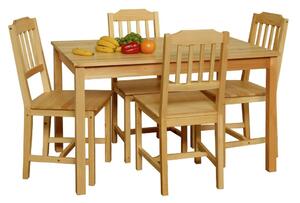 Stůl + 4 židle 8849 lak