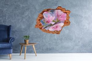 3D díra na zeď Růžová magnolie nd-c-83196443