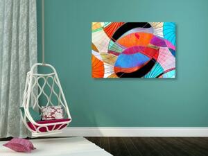 Obraz pestrobarevná abstrakce - 60x40 cm