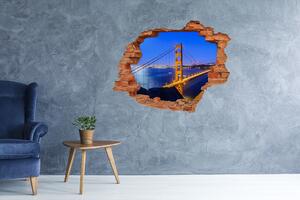 Fototapeta díra na zeď 3D Most San Francisco nd-c-83013972