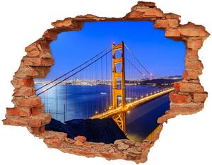 Fototapeta díra na zeď 3D Most San Francisco nd-c-83013972