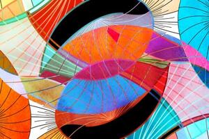 Obraz pestrobarevná abstrakce - 60x40 cm