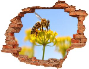 Samolepící díra Včela na květině nd-c-83831573