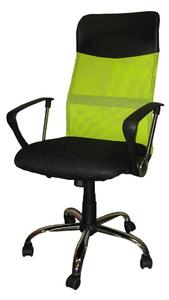 Kancelářská otočná židle PREZIDENT — látka, zelená
