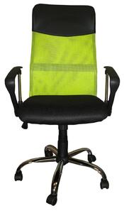 Kancelářská otočná židle PREZIDENT — látka, zelená