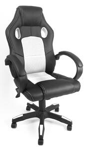 Aga Herní židle Racing MR2070 Černo - Bílé