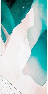 Obraz moderní modrá abstrakce - 50x100 cm